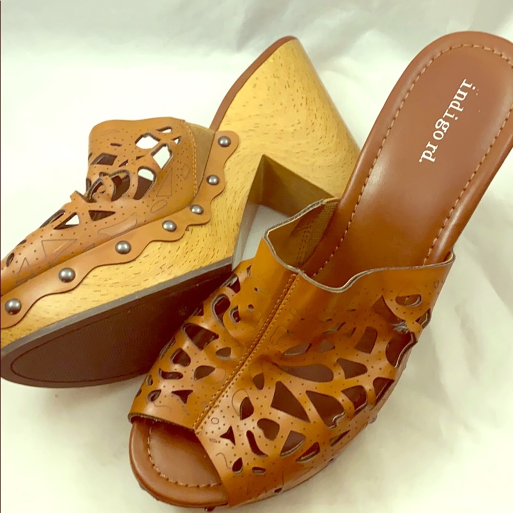 Indigo Rd Kairri Laser Cut Open Toe Mule